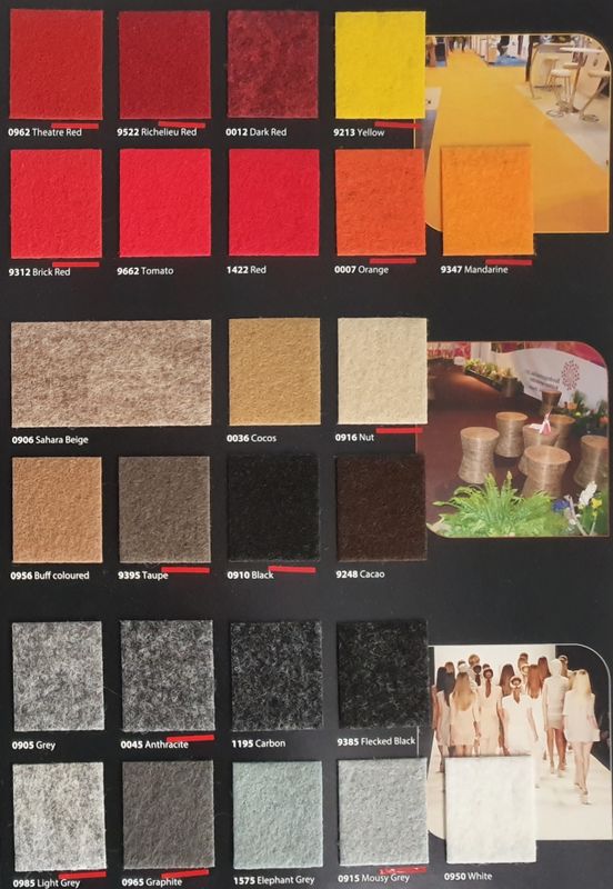 Nålfiltsmatta EVENT - B: 200 cm